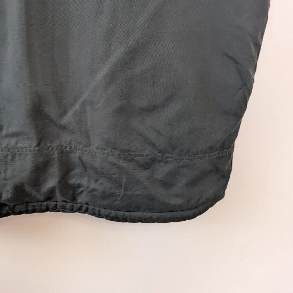 Vintage Abercrombie & Fitch Vest‎ Mens L Green Nylon Fleece Lined Y2K